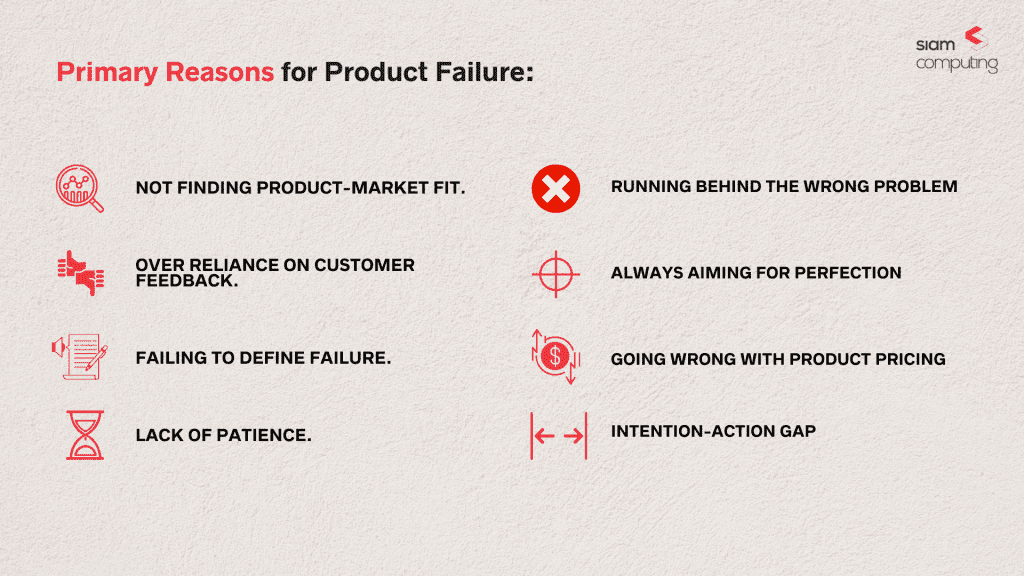 What are the reasons for product failure?